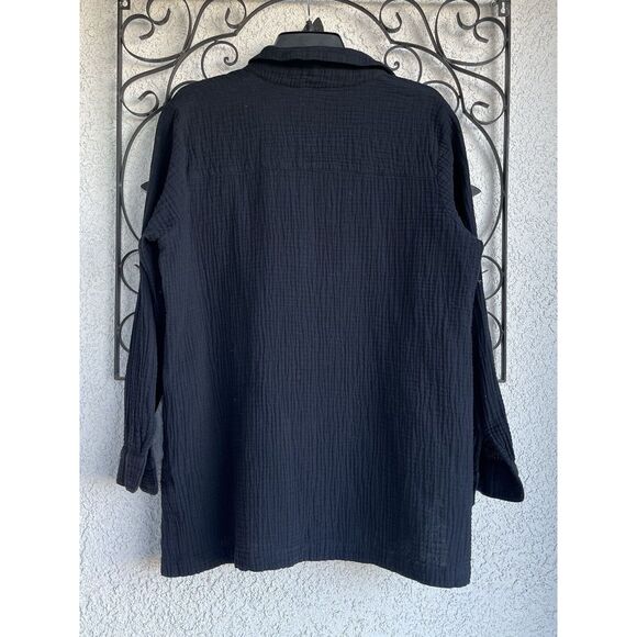 Soft Surroundings Escambia Gauze Tunic - Size Large - Black - Picture 4 of 7
